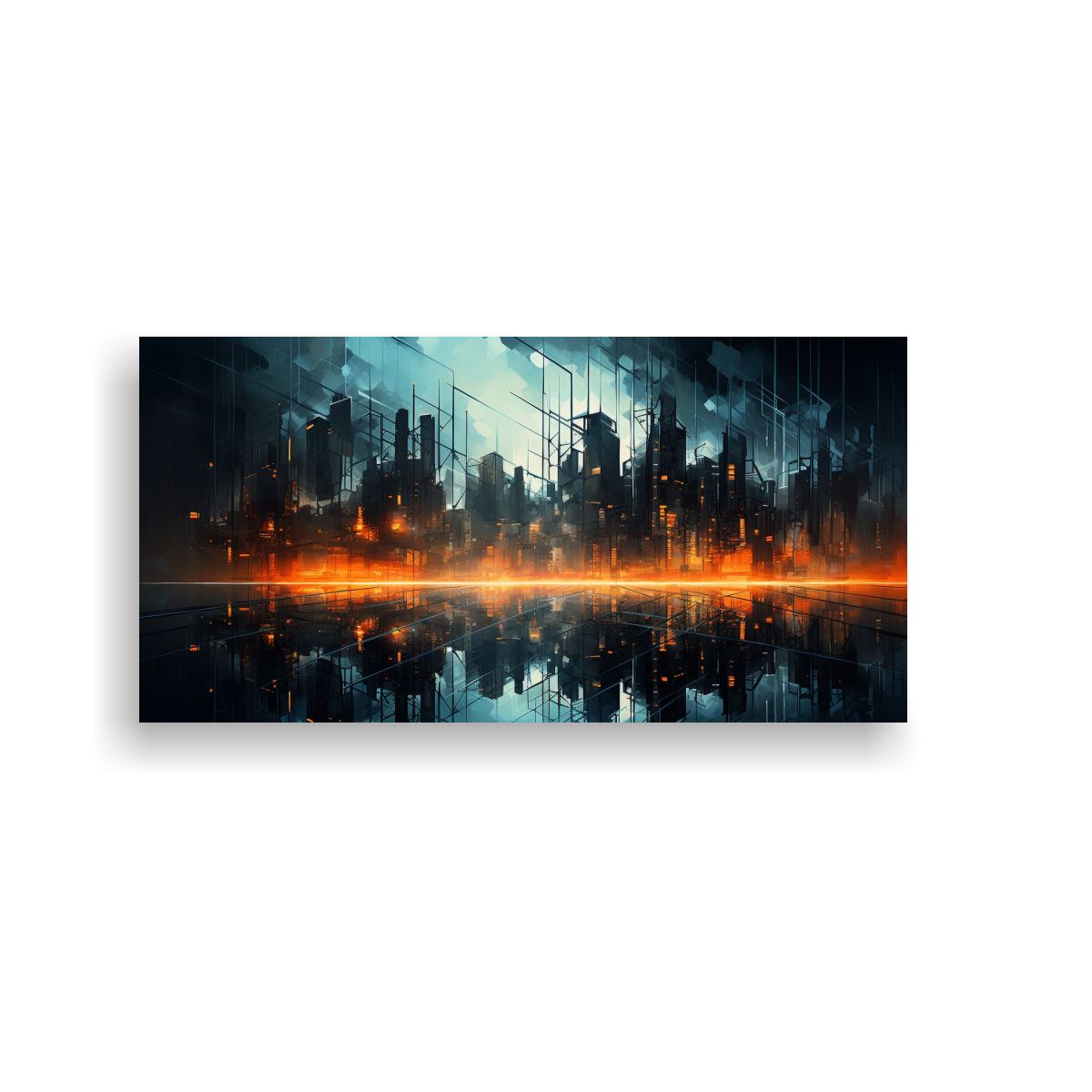 GENERICO - Cuadro Abstracto De La Naturaleza Con Toque 100x50 Cm