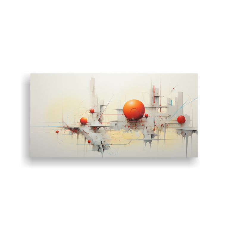 GENERICO - Cuadros Modernos Abstractos En Colores Vivos Arte 80x40 Cm