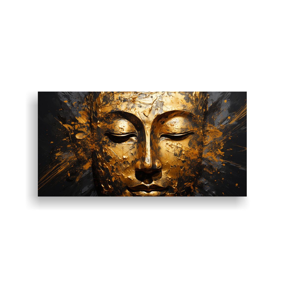 GENERICO - Cuadro De Fotografía Regalo Buddha Oil Abstracto 80x40 Cm