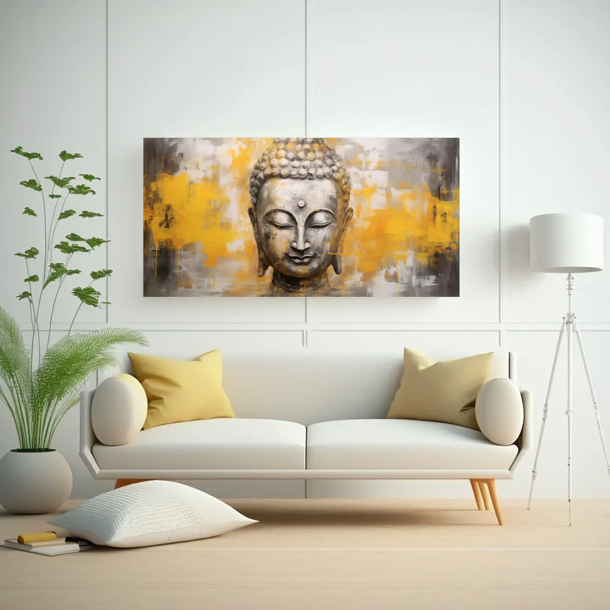 GENERICO - Cuadro Conceptual Abstracto De Belleza Buddha 100x50 Cm