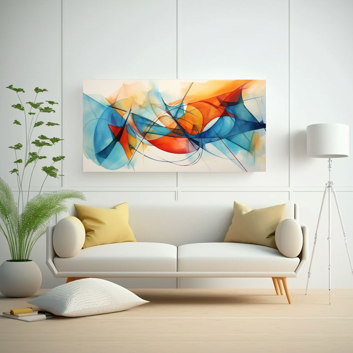 GENERICO - Cuadro En Bastidor Vintage Inspirado En La 60x30 Cm