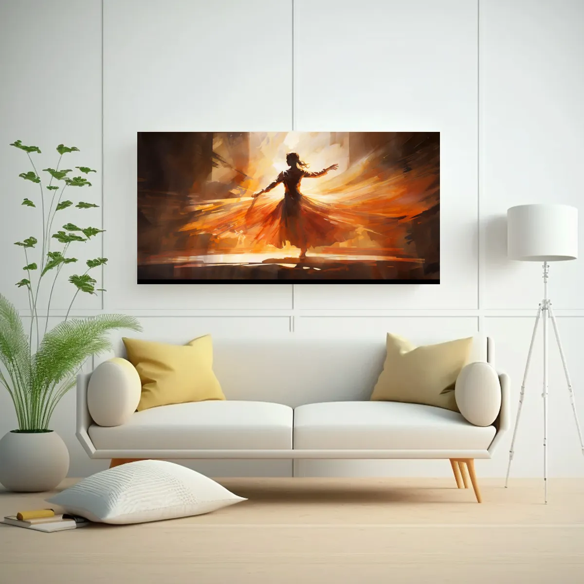 GENERICO - Pinturas Decorativas De Arte Abstracto Danza De 60x30 Cm