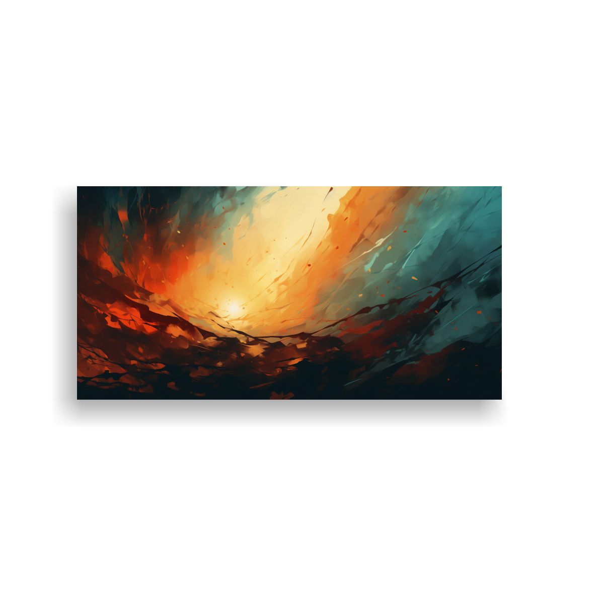 GENERICO - Pinturas Decorativas Abstractas Arte Imagen 100x50 Cm