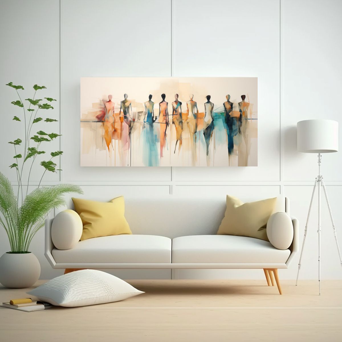 GENERICO - Pinturas Decorativas De Arte Inspiración Con 60x30 Cm