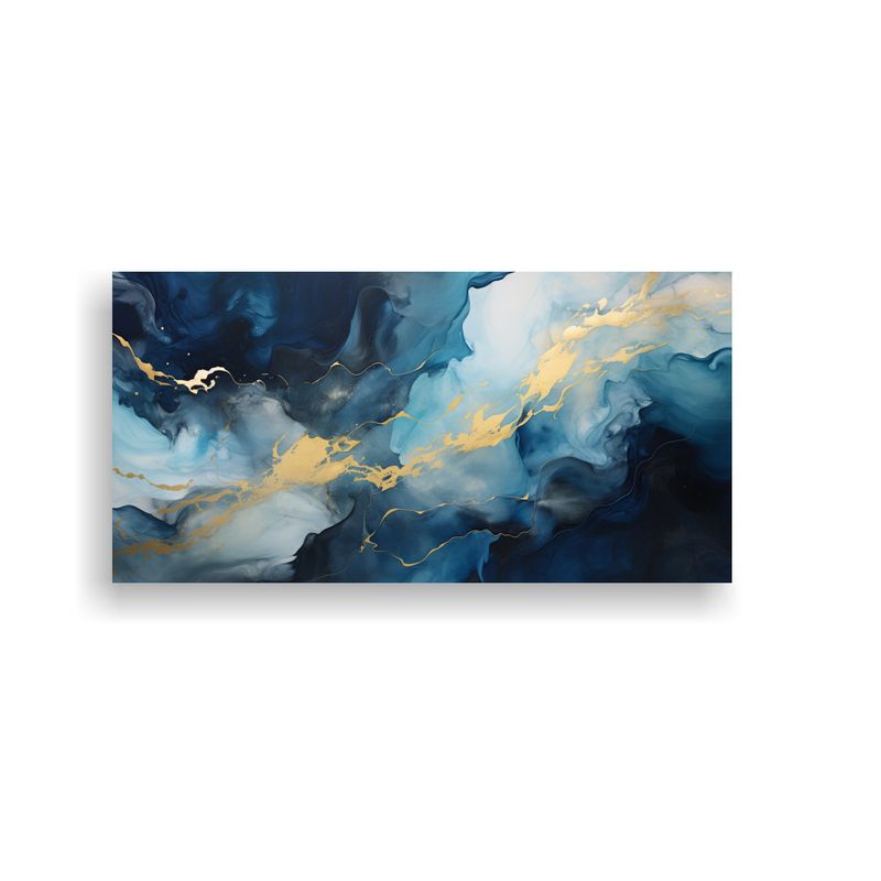 GENERICO - Pintura Abstracta Pequeña Con Espacio En Los 100x50 Cm