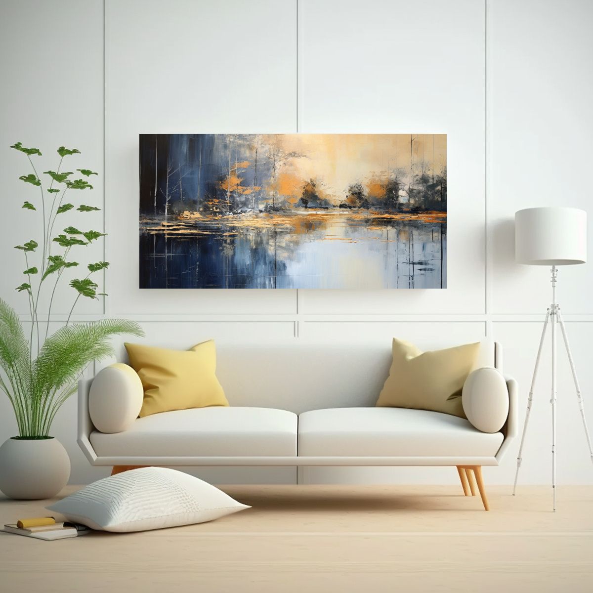 GENERICO - Cuadro De Pared Arte Abstracto De La Serenidad De 80x40 Cm