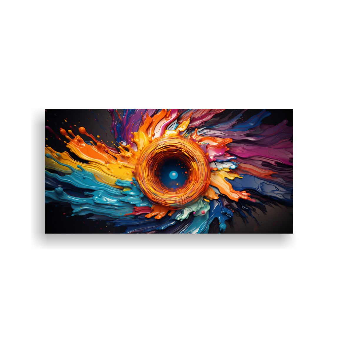 GENERICO - Pintura Decorativa Con Fondo Colorido Y Vívido 80x40 Cm