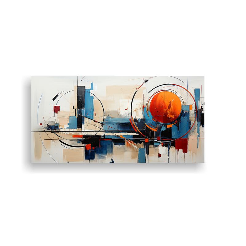 GENERICO - Tela Abstracta En Bastidor Arte Abstracto 60x30 Cm