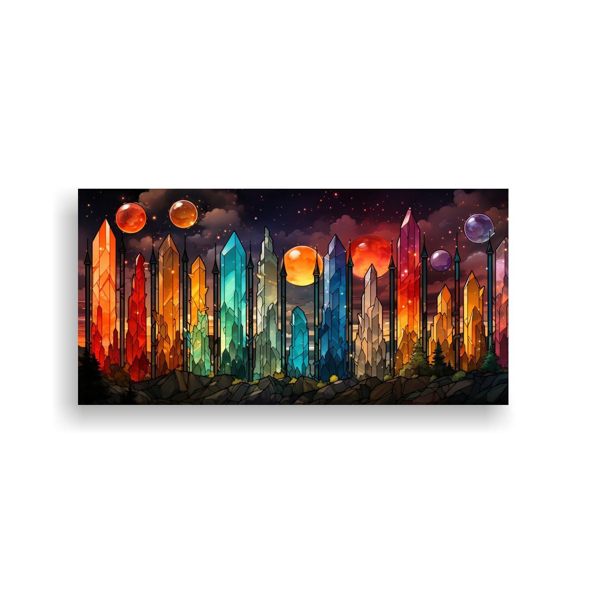 GENERICO - Pinturas Decorativas Estilo Ke Con Estampados De 60x30 Cm