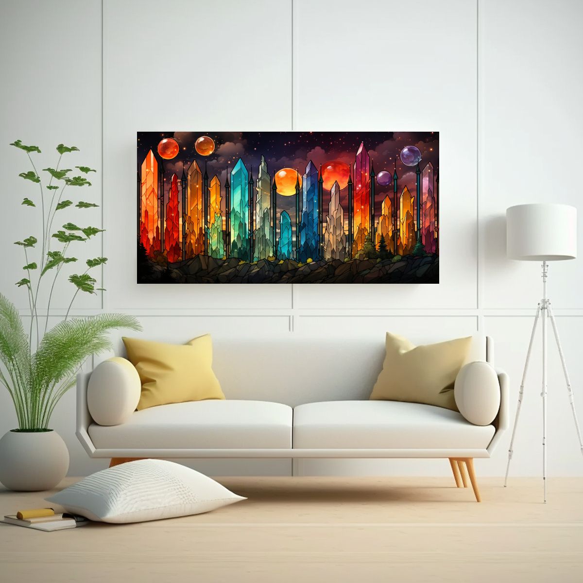GENERICO - Pinturas Decorativas Estilo Ke Con Estampados De 60x30 Cm