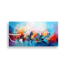 GENERICO - Lienzo Abstracto De Alta Calidad Para Decoración 60x30 Cm