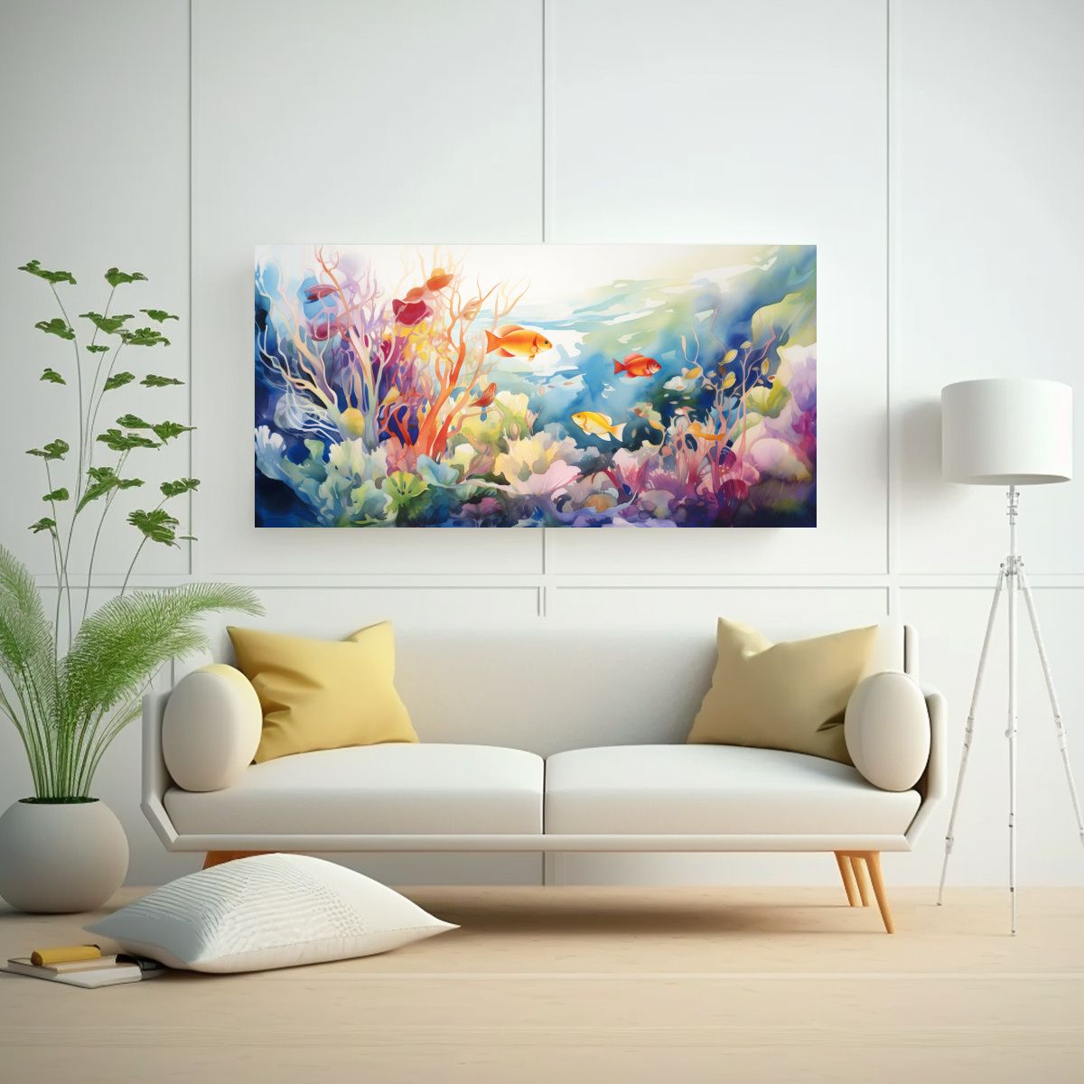 GENERICO - Pintura Decorativa En Bastidor De Forma 100x50 Cm