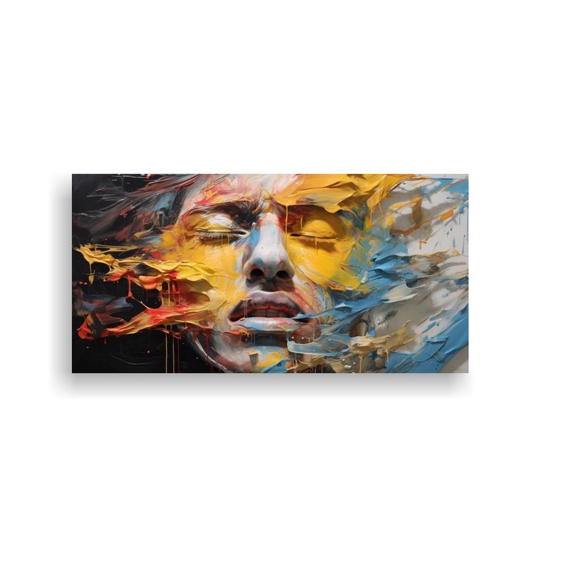 GENERICO - Pinturas Decorativas De Contornos Faciales Y 80x40 Cm