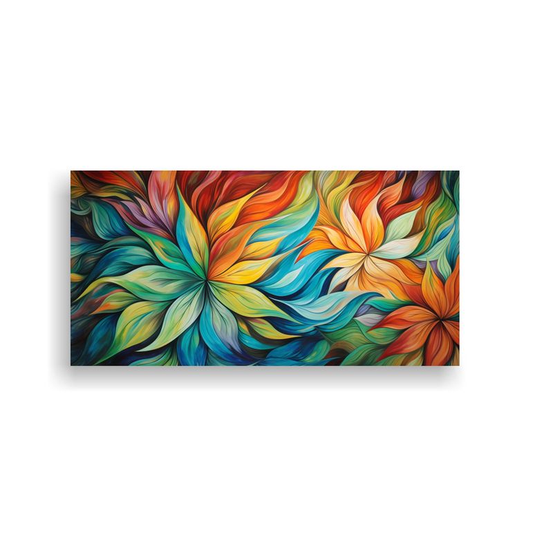 GENERICO - Cuadro De Inspiración Para Comedor Patrones 100x50 Cm