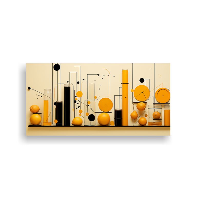 GENERICO - Lienzo Minimalista De Collage De Motivos De 100x50 Cm
