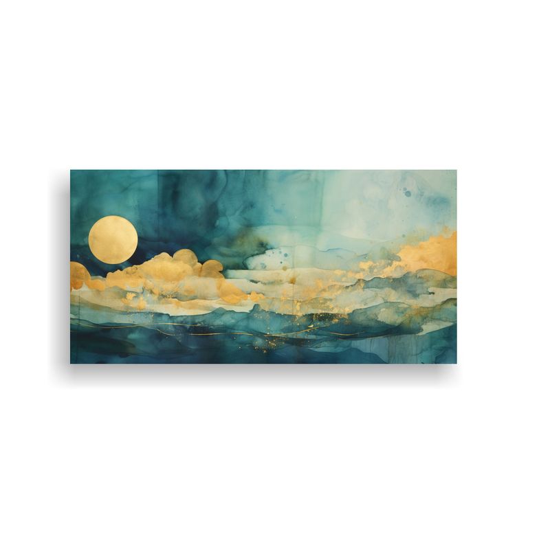 GENERICO - Cuadro Lienzo Inspiración Mágica En Acuarela 100x50 Cm