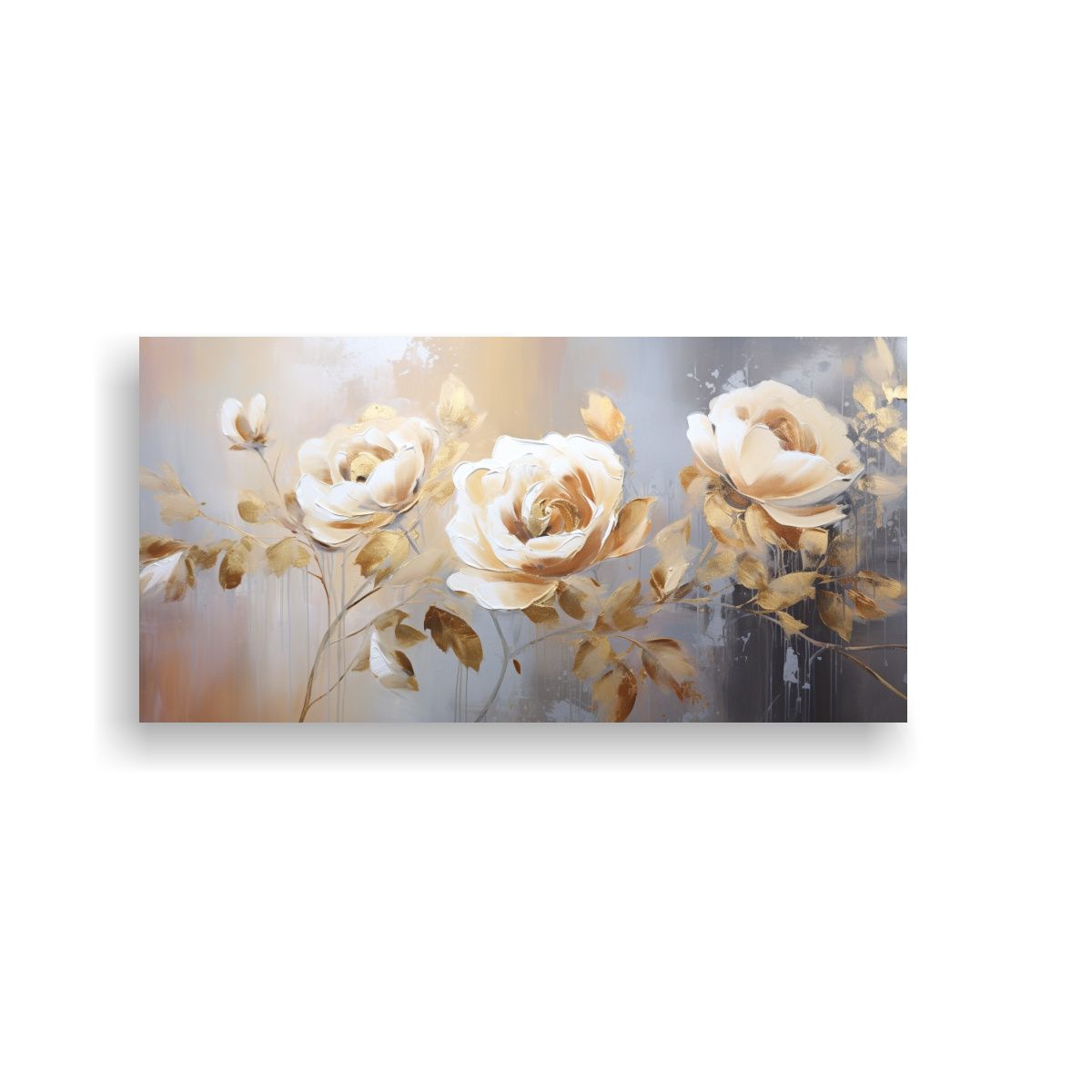 GENERICO - Tela En Bastidor Diseño Minimalista Con Pintura 100x50 Cm