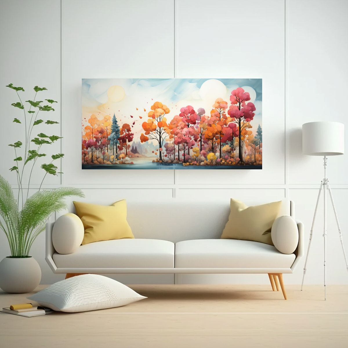 GENERICO - Cuadro Abstracto De Arte Callejero Con Colores 80x40 Cm