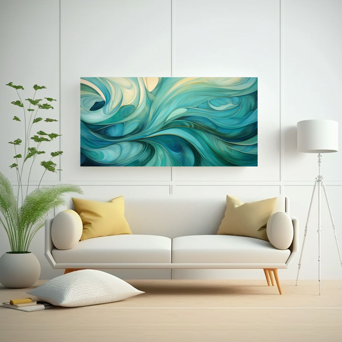 GENERICO - Cuadro De Personalidad Creativa Fusión 60x30 Cm