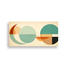 GENERICO - Cuadro Abstracto De Naturaleza Viva Para 100x50 Cm