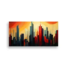 GENERICO - Cuadro Decorativo De Perspectiva Abstracta De La 80x40 Cm