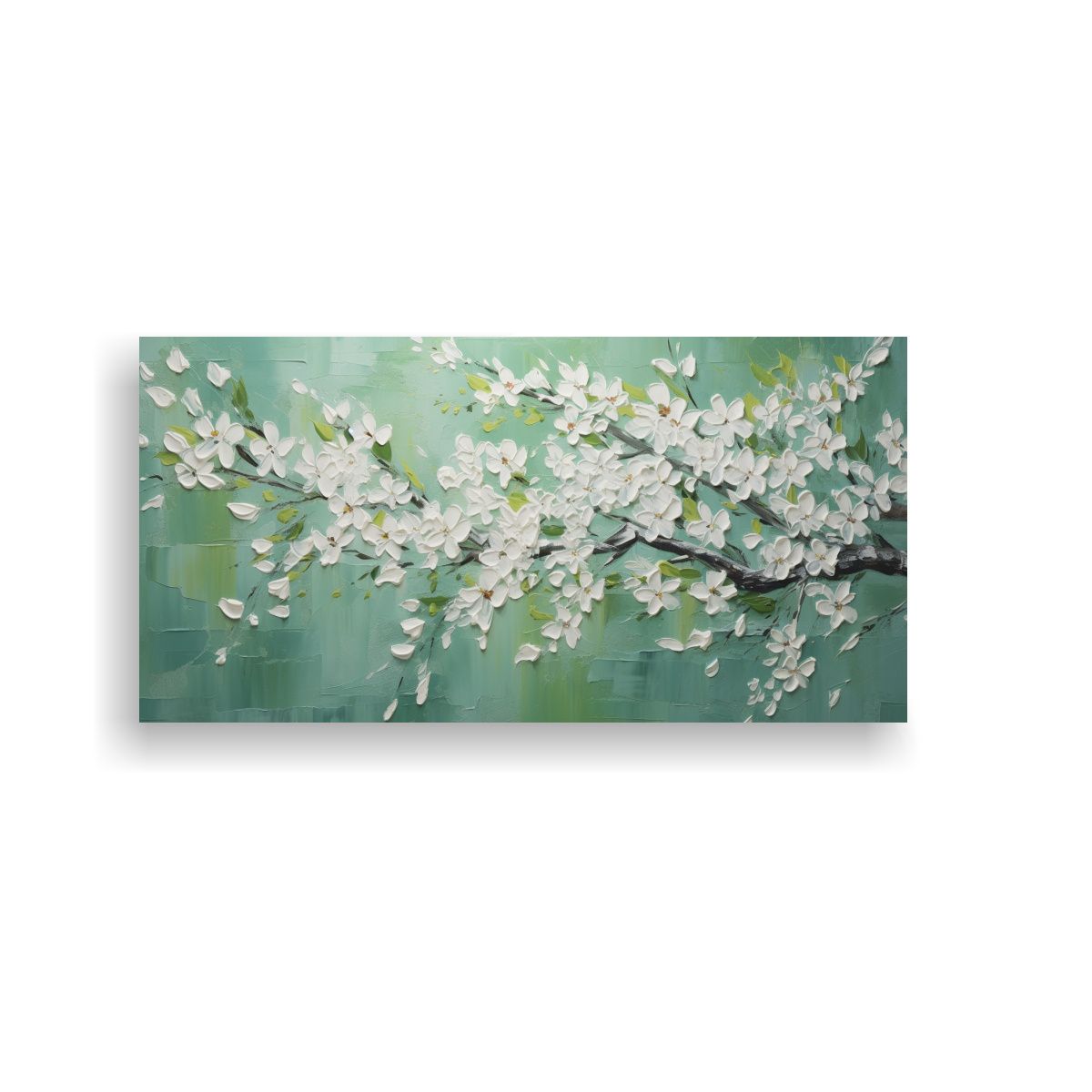 GENERICO - Cuadro Armonía Cromática De Flores De Cerezo En 80x40 Cm