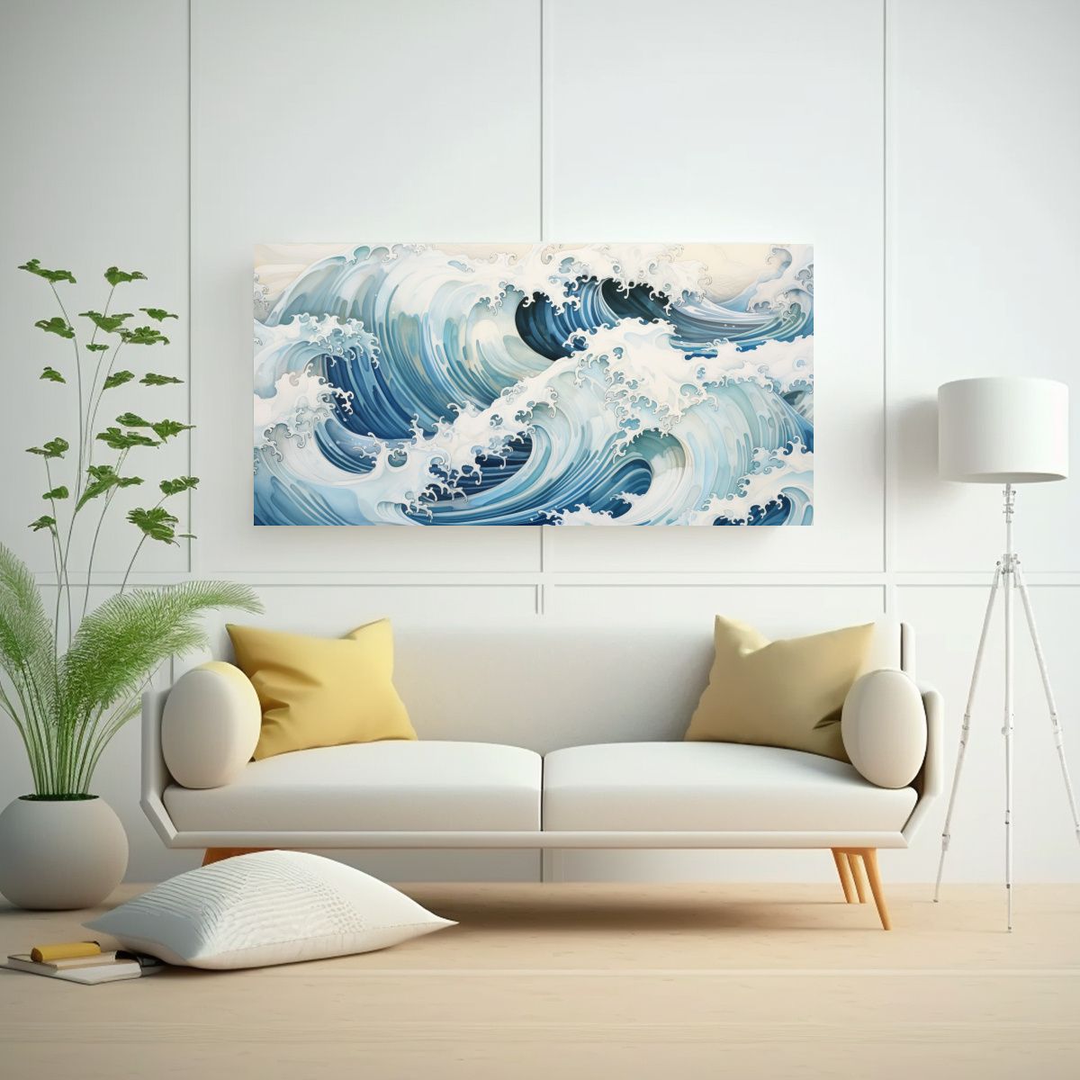 GENERICO - Cuadro Decorativo Figuras Belleza Abstracta De 60x30 Cm