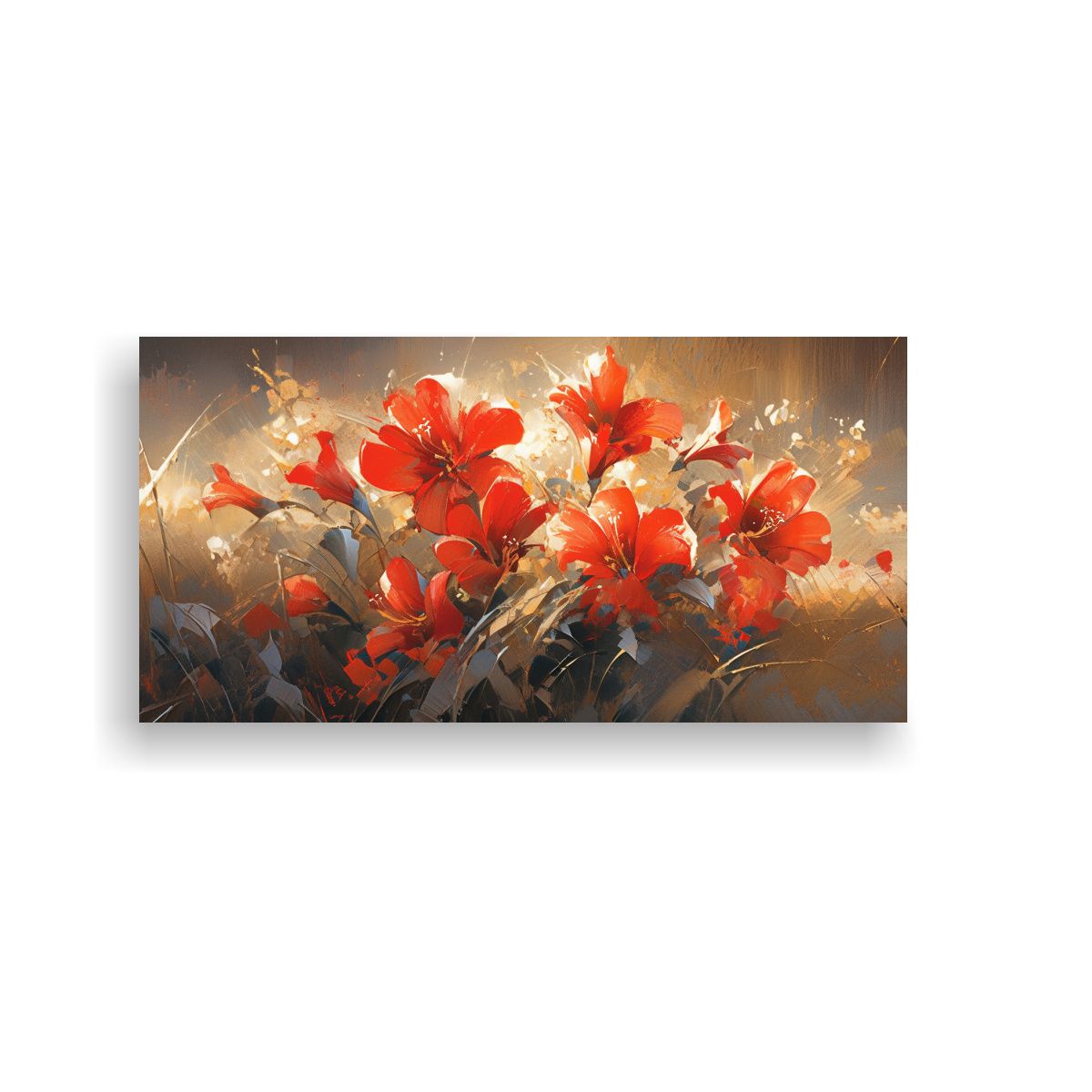 GENERICO - Pintura Arte Patron Intenso En Lienzo Con 80x40 Cm