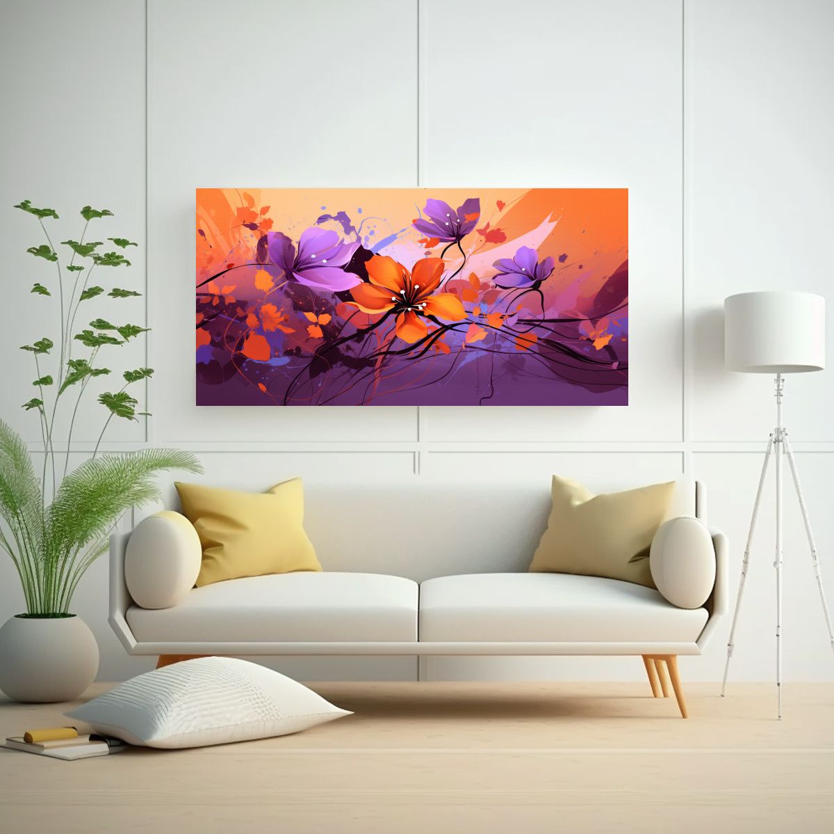 GENERICO - Pinturas De Decoración Con Atmósfera Neonoir En 80x40 Cm