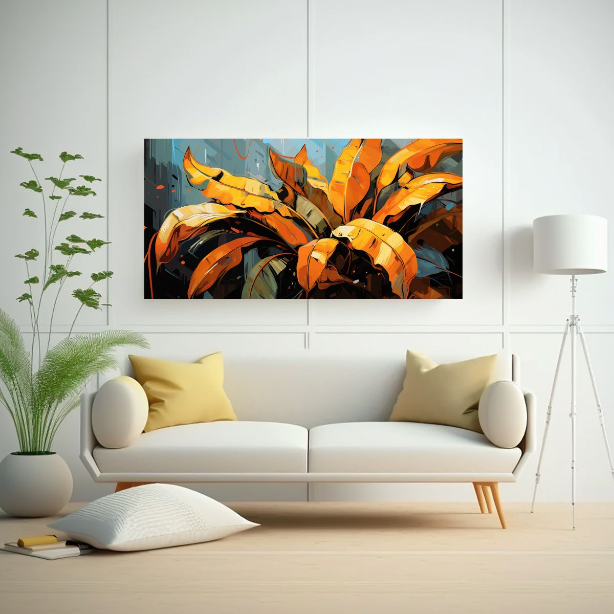 GENERICO - Pintura De Arte De Pared Inspiradora De Un Árbol 80x40 Cm
