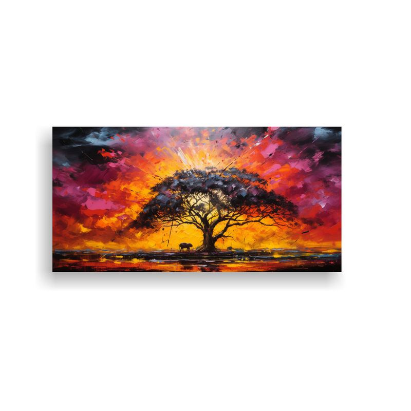 GENERICO - Pintura De Pared Hermosa Tormenta Caótica En La 80x40 Cm