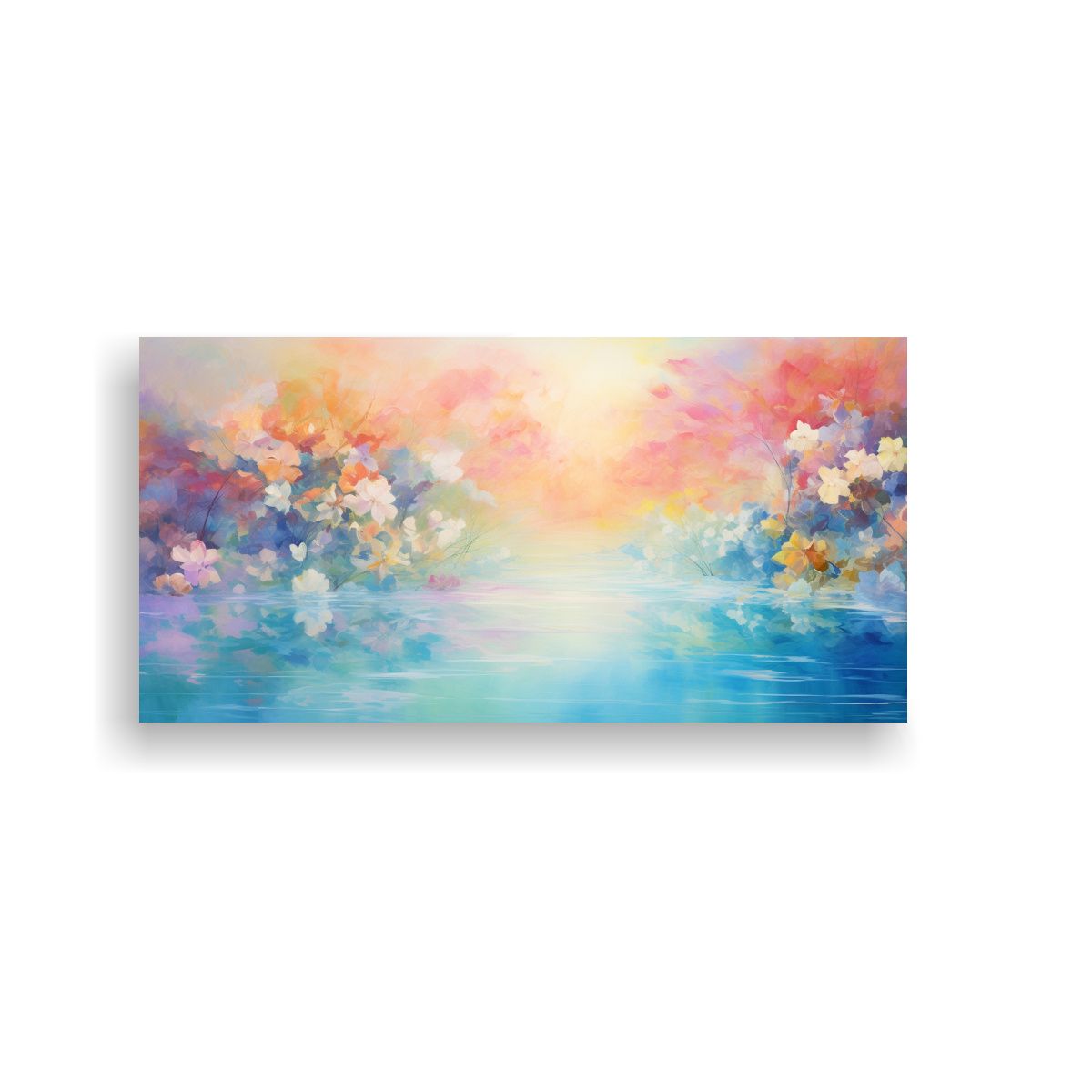 GENERICO - Cuadro Abstracto Vanguardia Fusión De 80x40 Cm