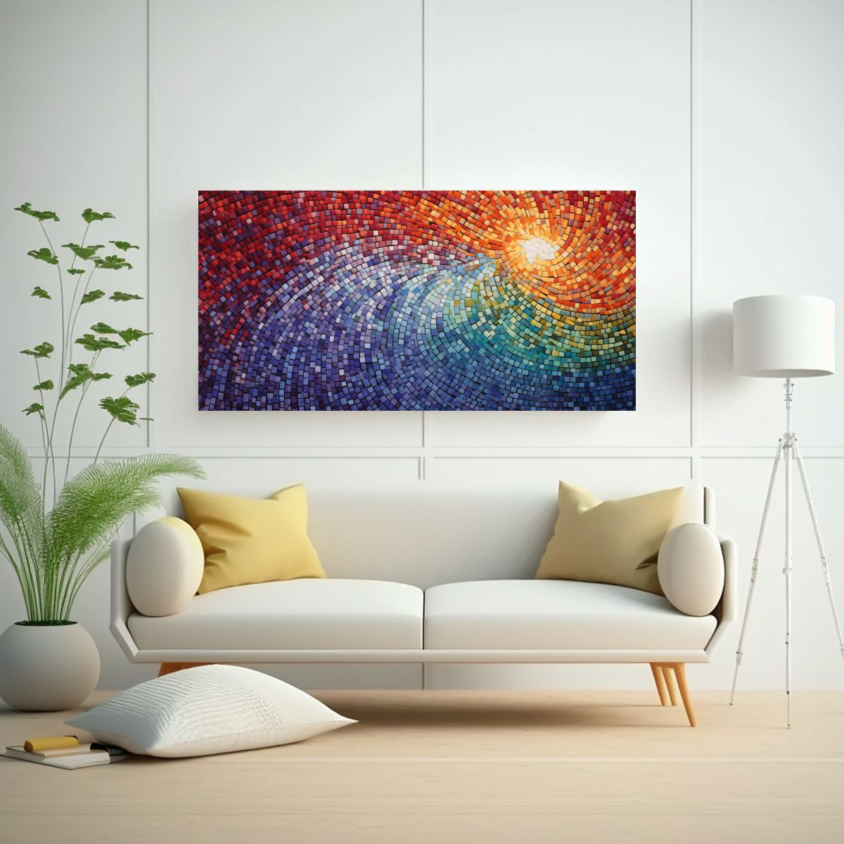 GENERICO - Pinturas Decorativas De Fusión Abstracta Vintage 80x40 Cm