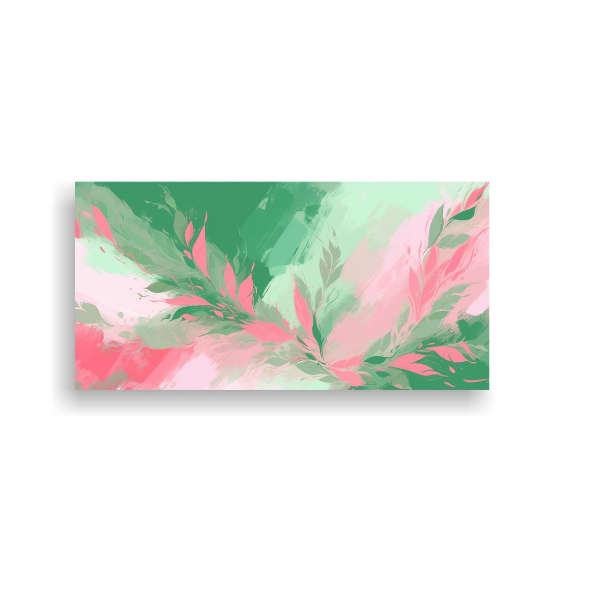 GENERICO - Pintura Decorativa Neonoir Habitación En Verde Y 60x30 Cm