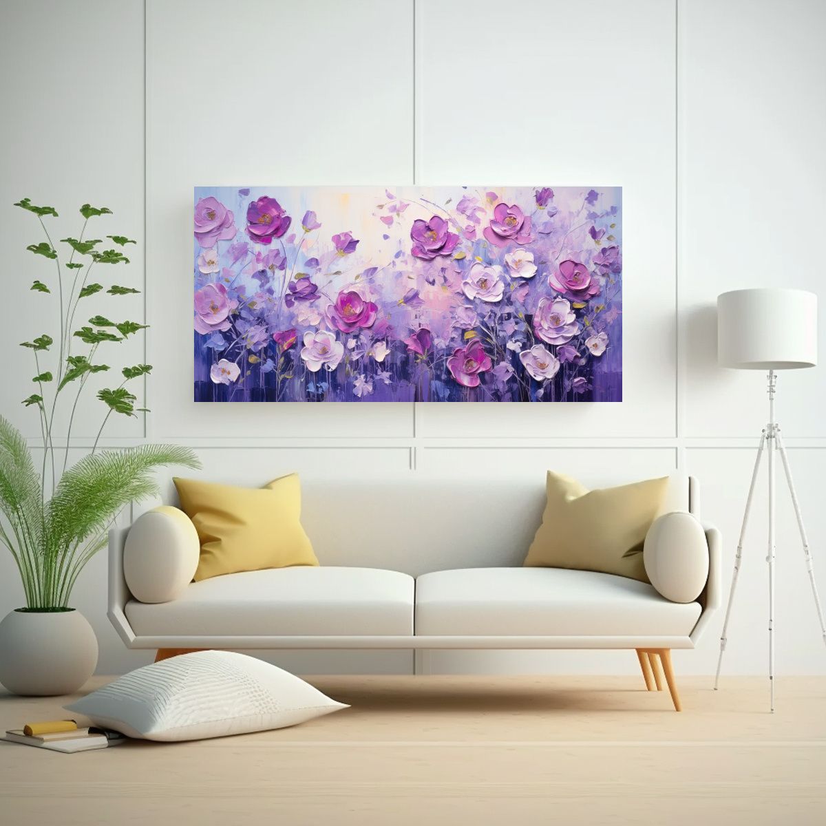 GENERICO - Exposición De Arte Decorativo Pintura De Flores 60x30 Cm