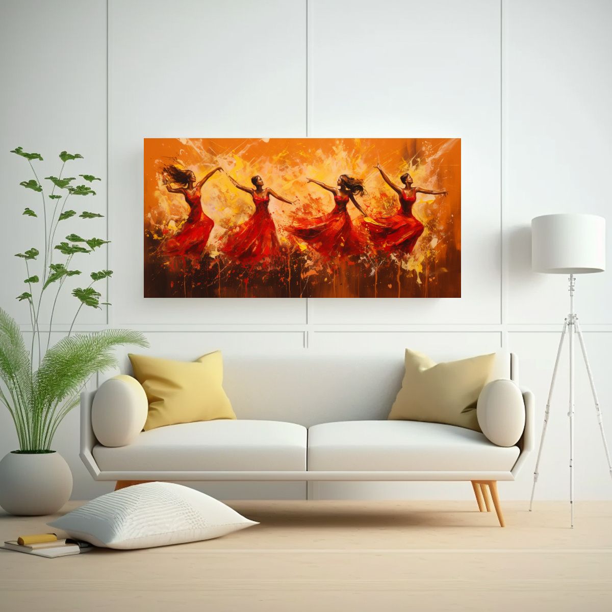 GENERICO - Pinturas Decorativas Con La Vibrante Electricidad 80x40 Cm
