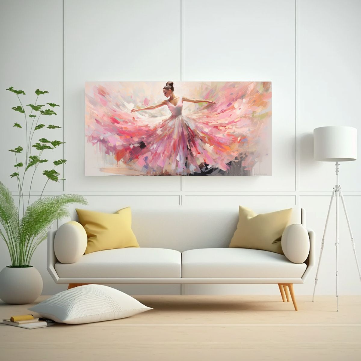 GENERICO - Arte Vanguardia Ballet Ruso Impacto Visual La 80x40 Cm