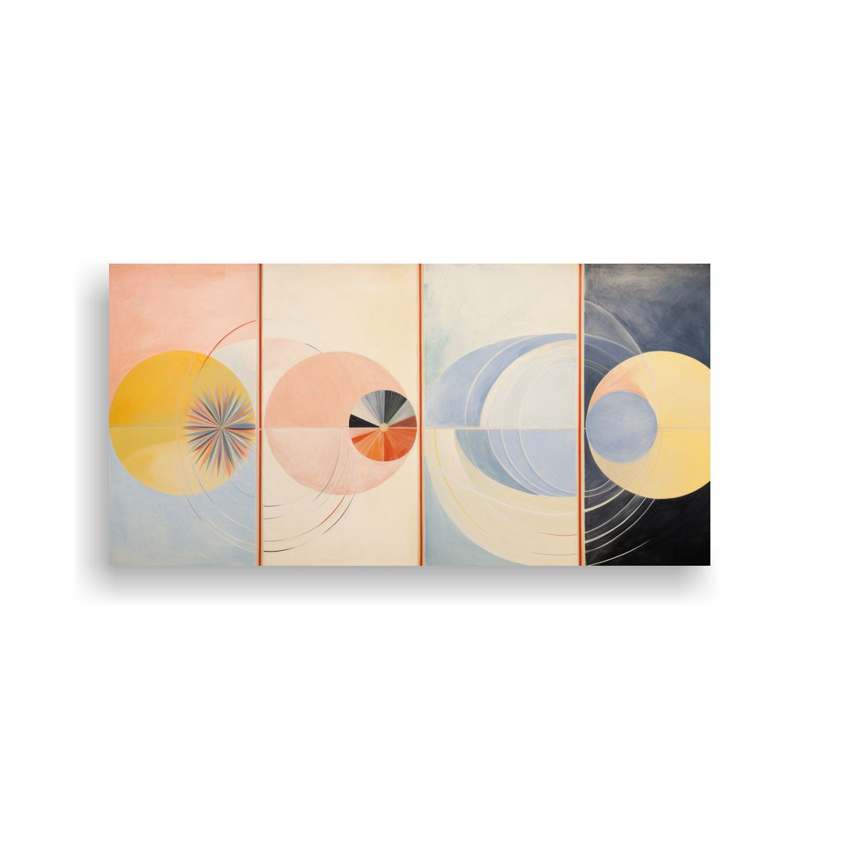 GENERICO - Cuadros Lienzo Dinámico Diseño Hilma Af Klint 100x50 Cm
