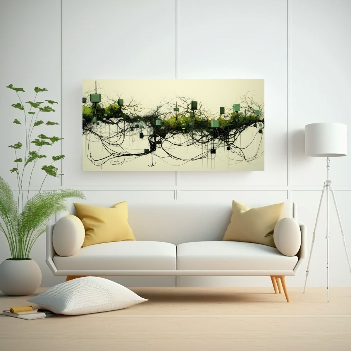 GENERICO - Cuadro Decorativo Resistente De Fusión Abstracta 100x50 Cm