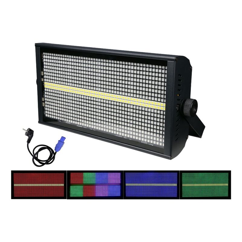 METEX - Led Strobo Atomic Rgbw De 1000 W Con Cinta Dmx