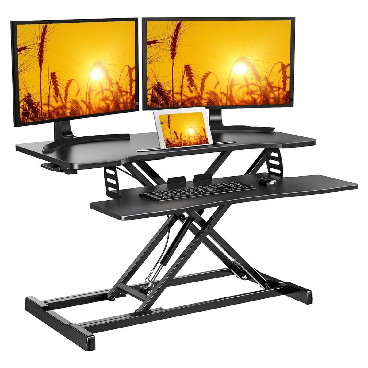 ANYHOGAR - Convertidor De Escritorio Para Estación De Pie Negro 80 Cm