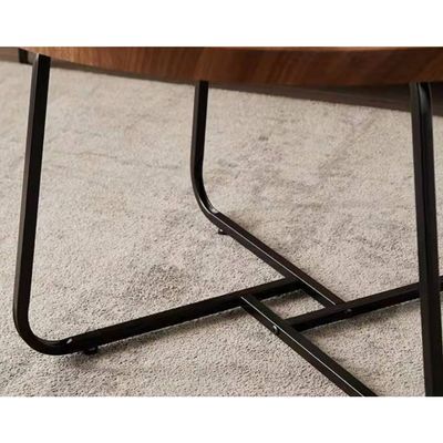 Imagen 2 del producto Juego Mesa De Centro Redonda Doble Madera Color Marron