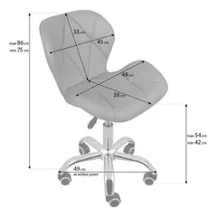 ANYHOGAR - Silla De Escritorio Acolchada Diseño Mariposa