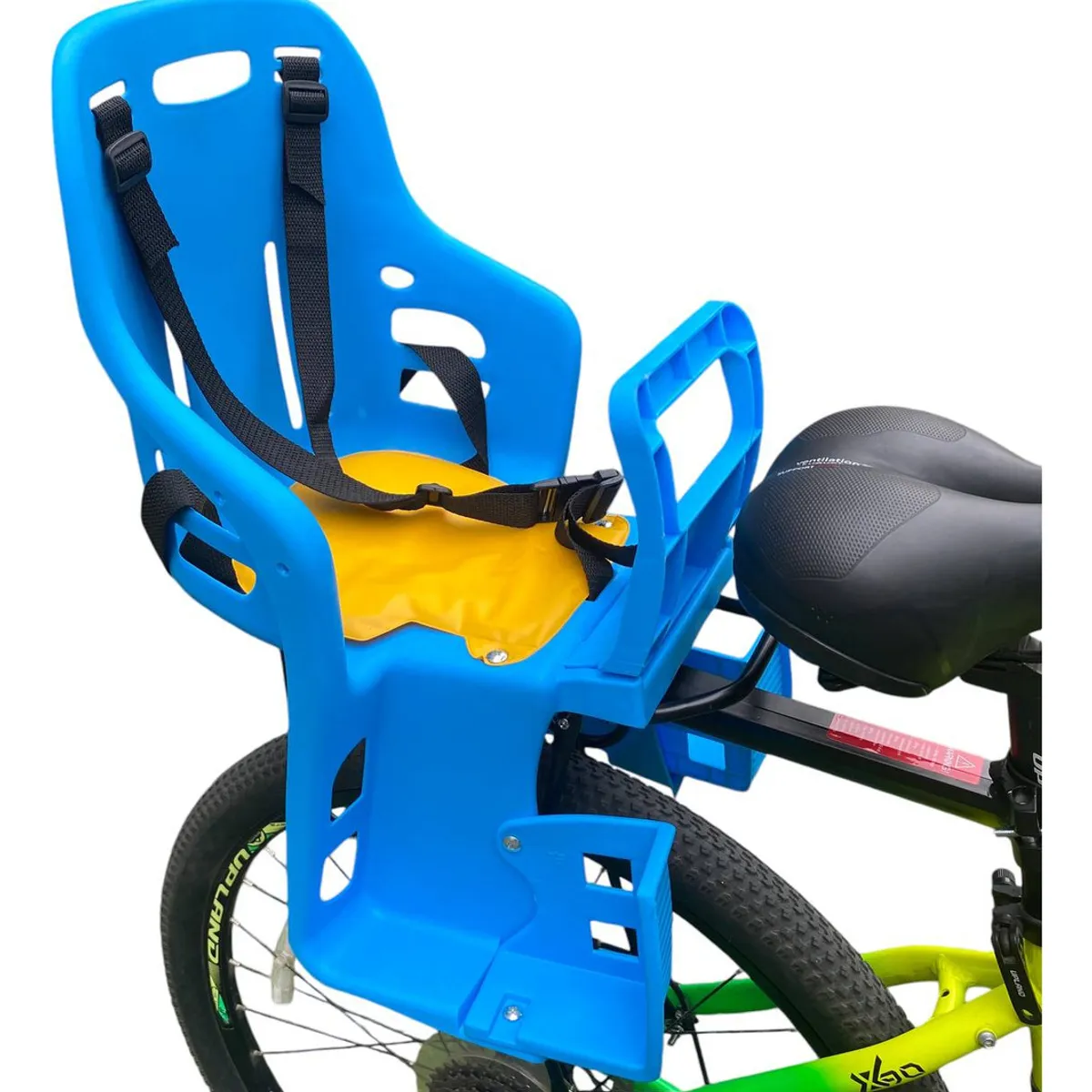 BLLOQ - Kit Silla Porta Bebes Y Niños + Parrilla Trasera Bicicleta