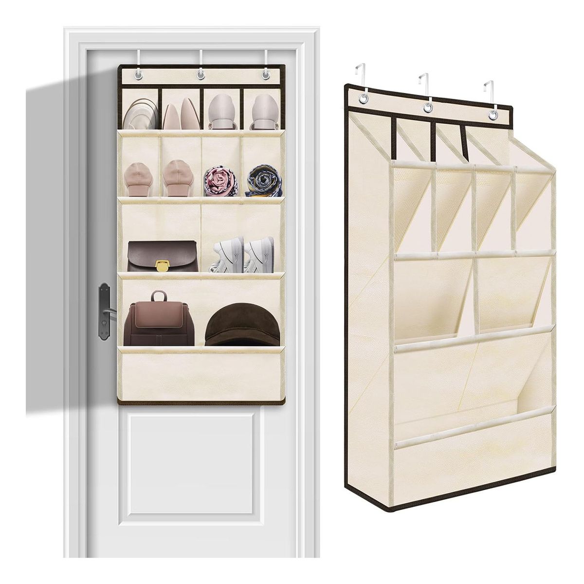 GENERICO - Organizador De Zapatos Sobre La Puerta Para Almacenamiento