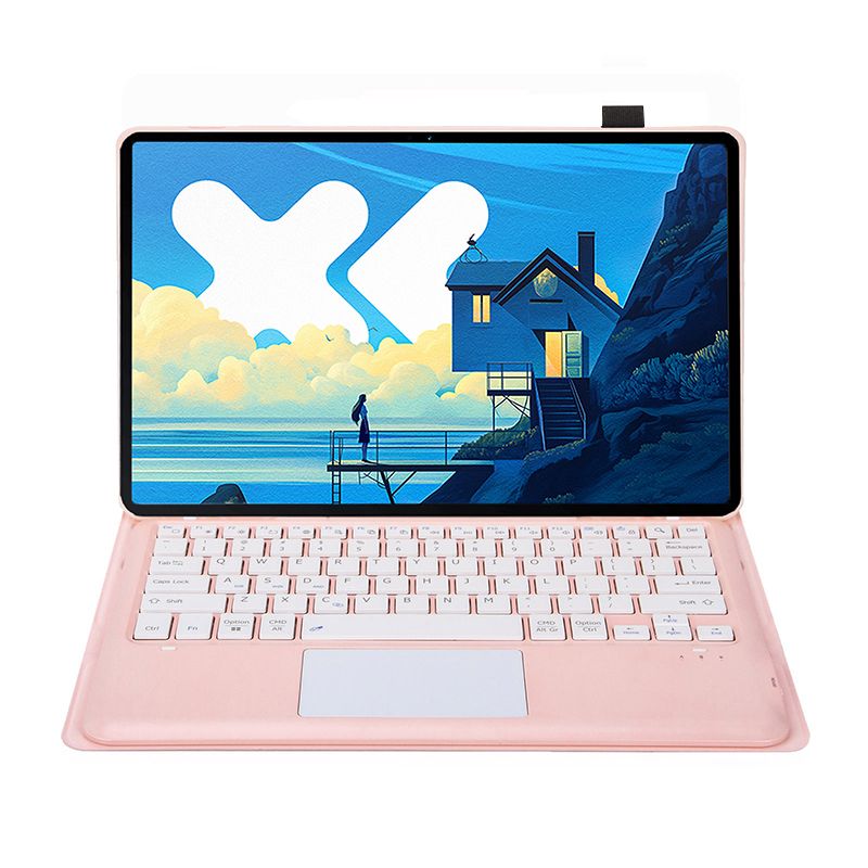 LENOVO - Tablet Xiaoxin Pad Pro 2025 8+256 12.7" WIFI-Gris con Teclado Rosado