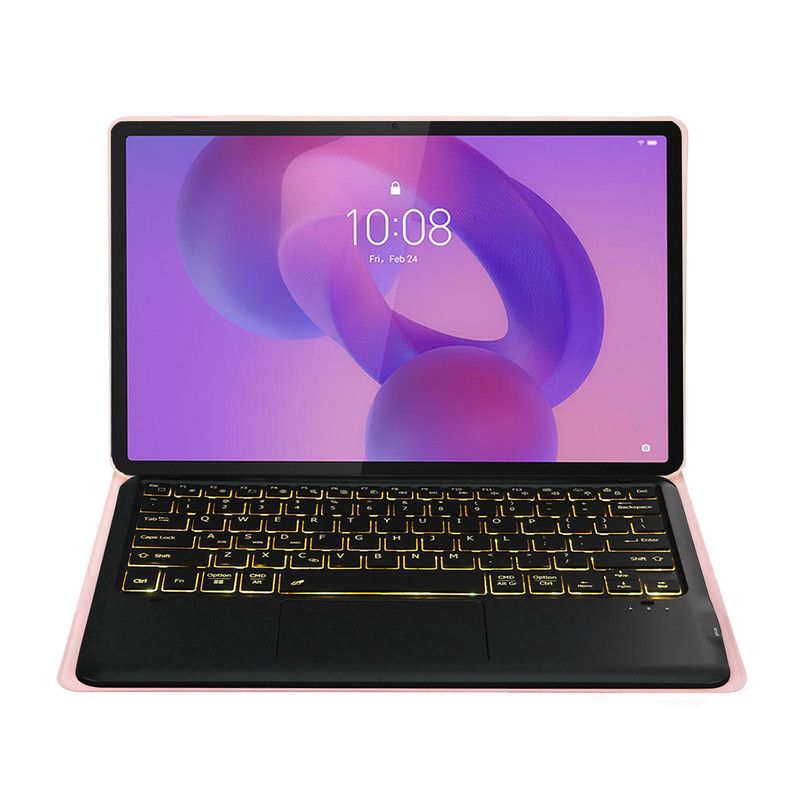 LENOVO - Tablet Pad Pro 2025 12+256GB 12.7"- Gris con Rosado luminsos teclado