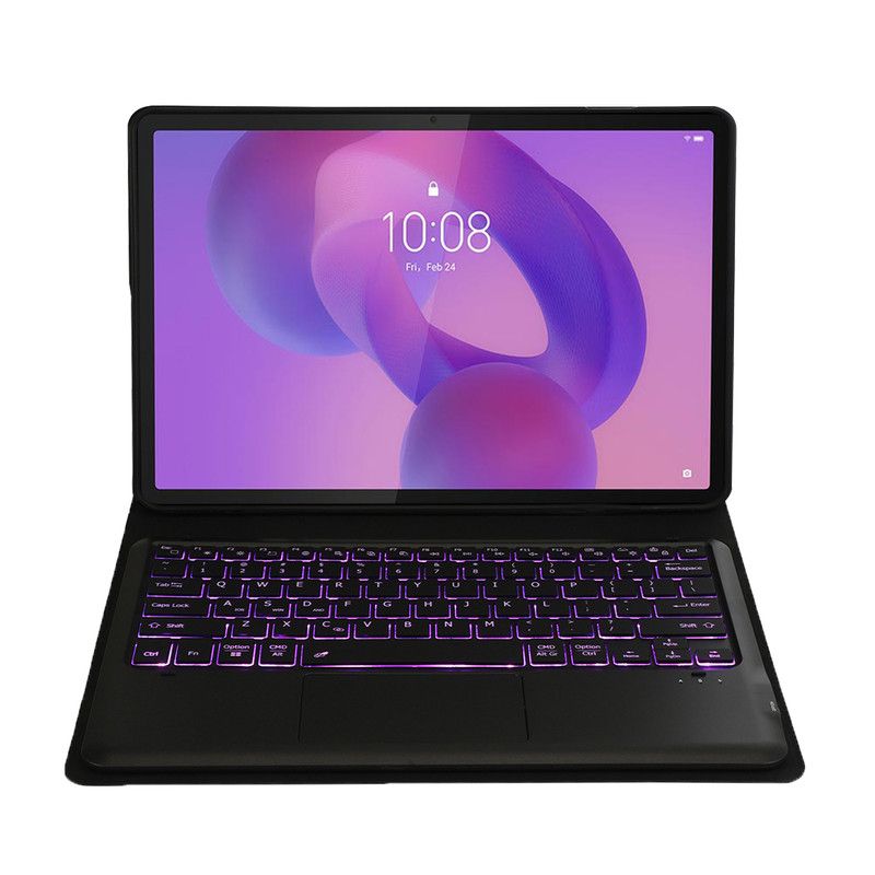 LENOVO - Tablet Pad Pro 2025 12+256GB 12.7"- Verde con Negro luminsos teclado.