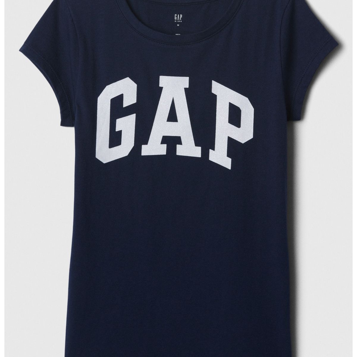 GAP - Polera Niña Logo Manga Corta Azul GAP