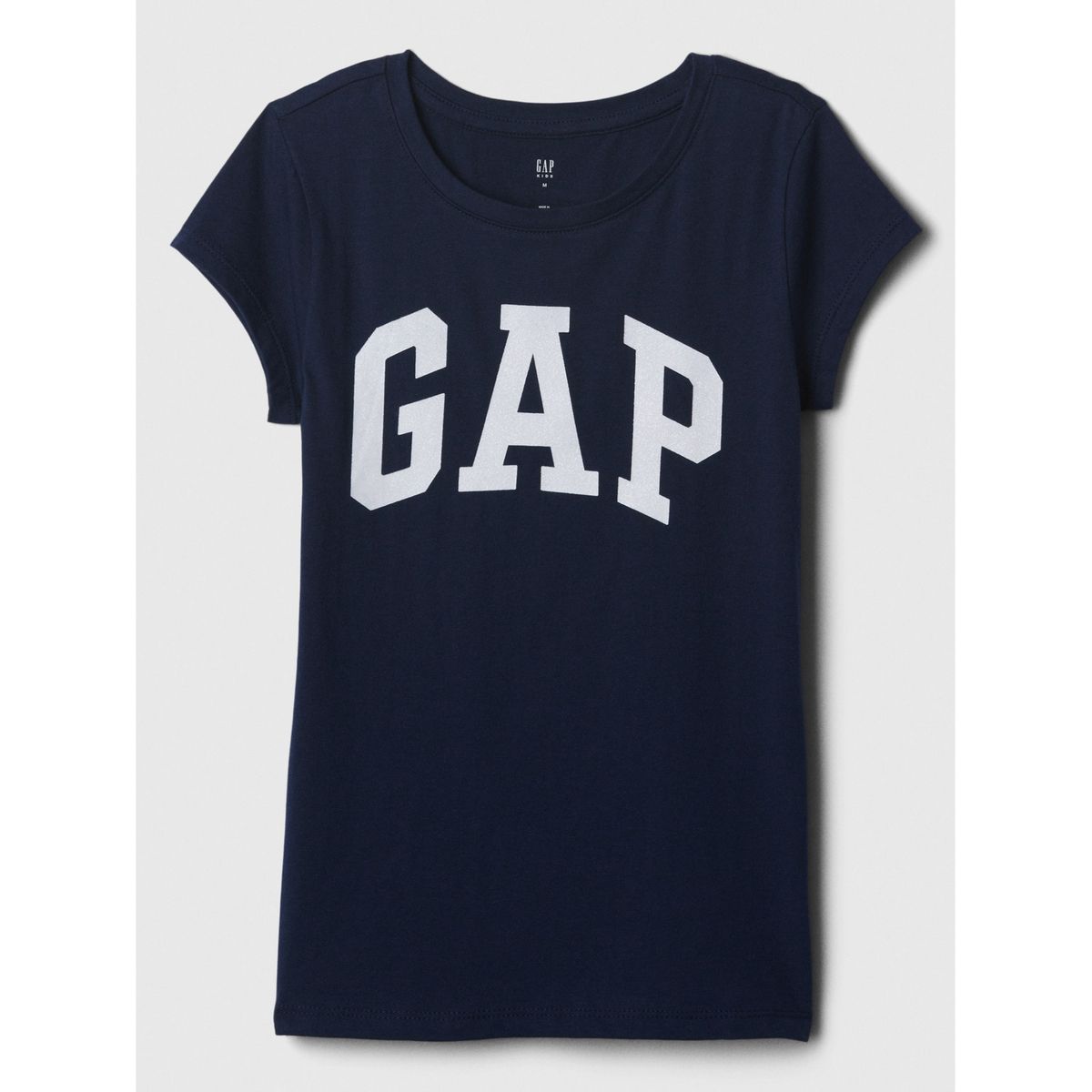 GAP - Polera Niña Logo Manga Corta Azul GAP